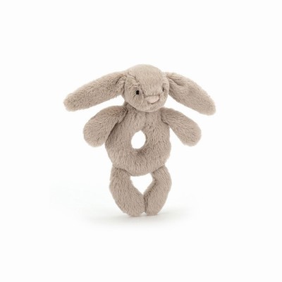 Jellycat Bashful Bunny Ring Rattle Australia | 425896QYX